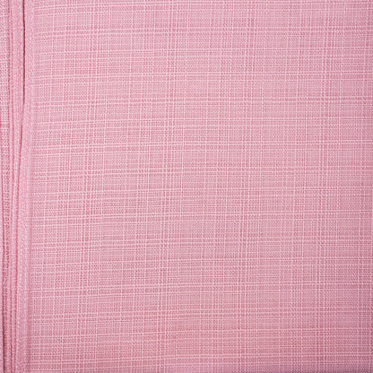 Close-up of pink textured fabric with a subtle pattern