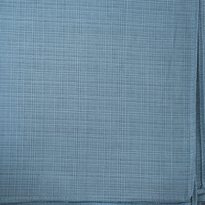 Close-up of textured furoshiki cloth in blue