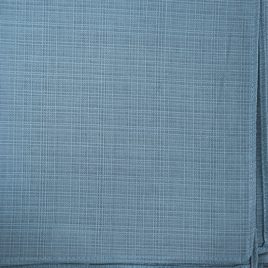 Close-up of textured furoshiki cloth in blue